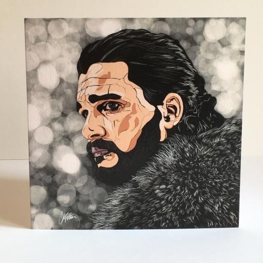 Game of Thrones Jon Snow Greetings card